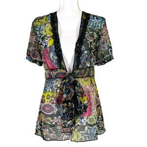 CAbi 543 Beaches of St. Tropez Kimono Large